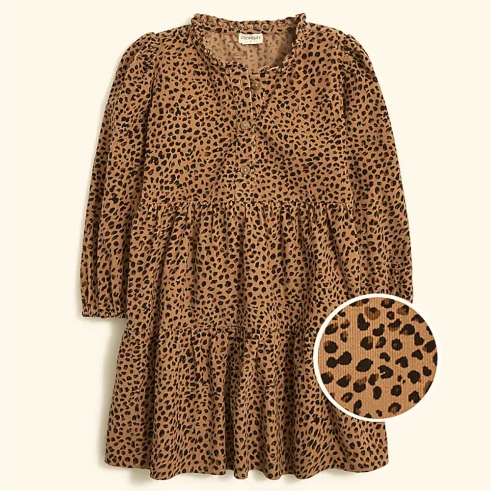J. Crew Girls' Leopard Corduroy Dress